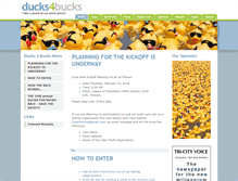 Tablet Screenshot of ducks4bucks.org